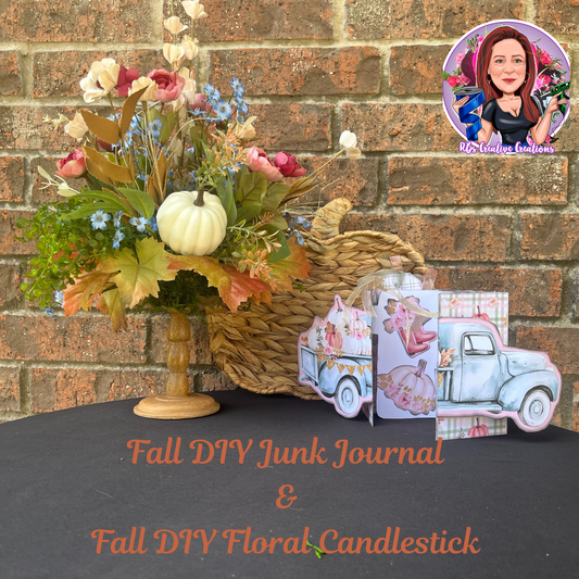 Fall DIY Workshop: Floral Candlestick & Pumpkin Truck Junk Journal