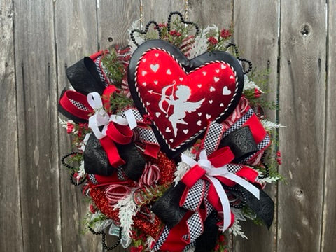 Home Is Where the Heart -Valentine Heart Wreath