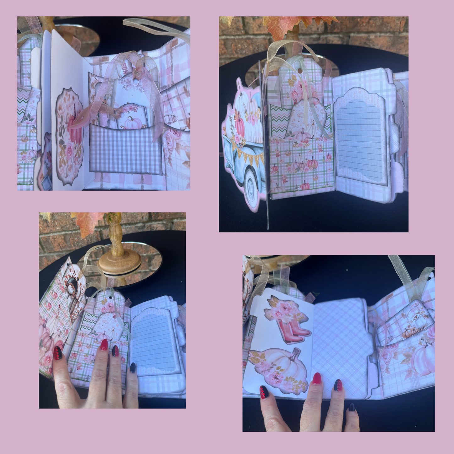 Fall DIY Workshop: Floral Candlestick & Pumpkin Truck Junk Journal