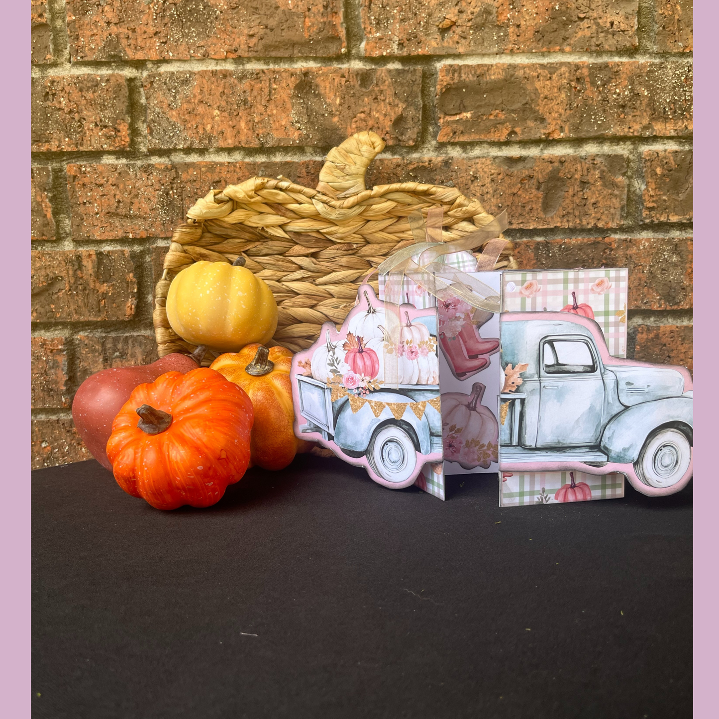 Fall DIY Workshop: Floral Candlestick & Pumpkin Truck Junk Journal