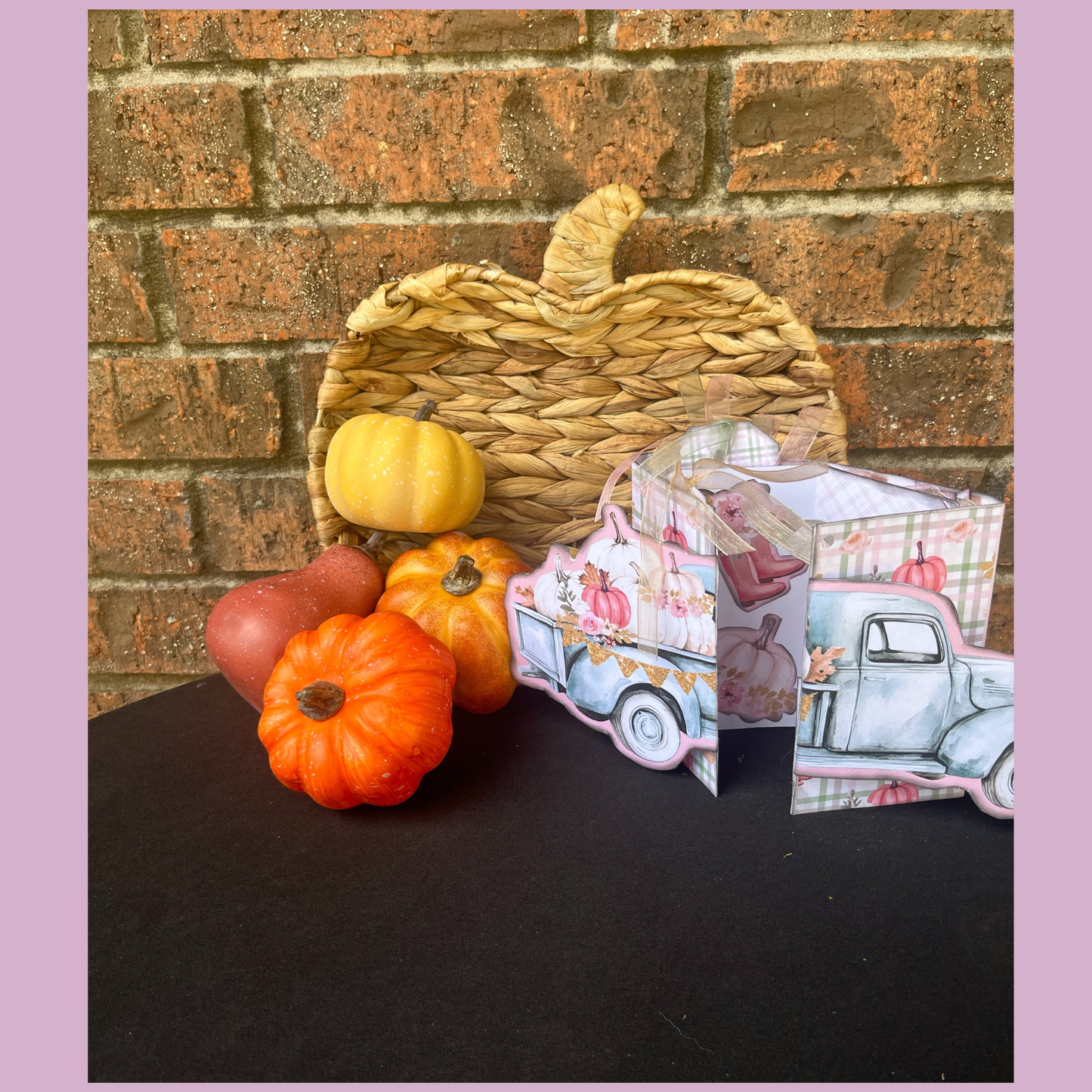 Fall DIY Workshop: Floral Candlestick & Pumpkin Truck Junk Journal