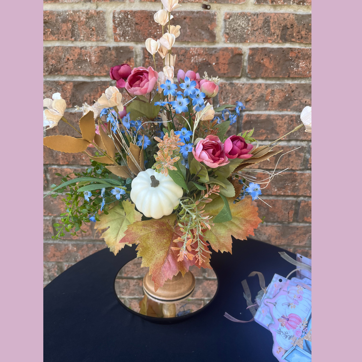 Fall DIY Workshop: Floral Candlestick & Pumpkin Truck Junk Journal