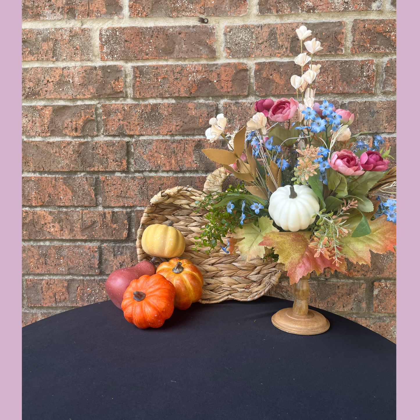 Fall DIY Workshop: Floral Candlestick & Pumpkin Truck Junk Journal