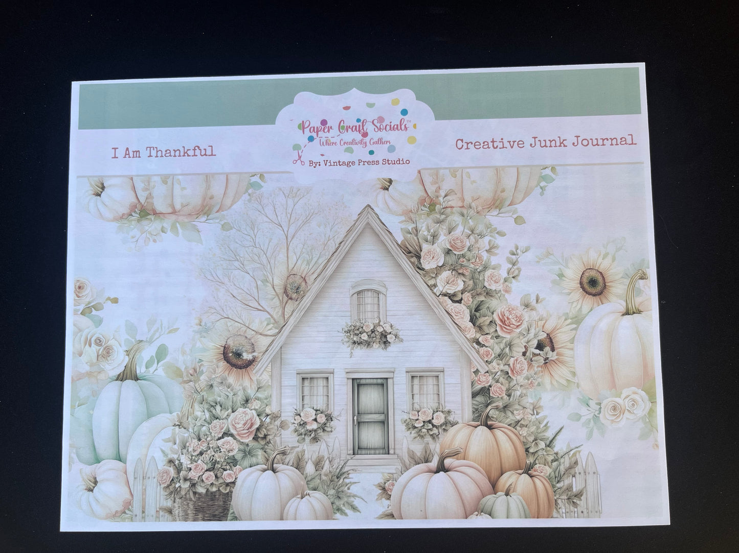 I Am Thankful (Friendsgiving Journal Folio) Kit & Tutorial